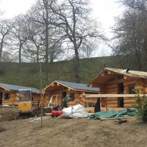 Mountain Edge Log Cabin Build April 2016